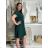 Langes lässiges Kurzarm-Damenkleid, übergroß (42/44/46 Einheitsgröße) ITALIENISCHE MODE IMD2525370 -   růžová světlá -   S / M / L