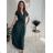 Langes Sommerkleid für Damen mit kurzen Ärmeln (S/M EINHEITSGRÖSSE) ITALIAN FASHION IM323111/DU rot