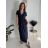 Langes Sommerkleid für Damen mit kurzen Ärmeln (S/M EINHEITSGRÖSSE) ITALIAN FASHION IM323111/DU rot