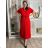 Langes Chiffon-Kurzarmkleid für Damen (S/M ONE SIZE) ITALIAN FASHION IMWGS231048