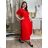 Langes Chiffon-Kurzarmkleid für Damen (S/M ONE SIZE) ITALIAN FASHION IMWGS231048