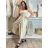 Elegante Hose mit Gürtel für Damen (S/M/L ONE SIZE) ITALIAN FASHION IM425057 S / M / L Königsblau