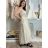 Elegante Hose mit Gürtel für Damen (S/M/L ONE SIZE) ITALIAN FASHION IM425057 S / M / L Königsblau
