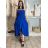 Elegante Hose mit Gürtel für Damen (S/M/L ONE SIZE) ITALIAN FASHION IM425057 S / M / L Königsblau