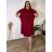 Langes warmes Langarmkleid für Damen in Übergröße (50/52/54 Einheitsgröße) ITALIAN FASHION IM424636