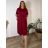 Langes warmes Langarmkleid für Damen in Übergröße (50/52/54 Einheitsgröße) ITALIAN FASHION IM424636