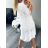 Ärmelloses Sommerkleid für Frauen (uni sm) ITALIAN FASHION IMD20550 weiß XL/2XL