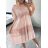 Ärmelloses Sommerkleid für Frauen (uni sm) ITALIAN FASHION IMD20550 weiß XL/2XL