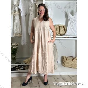 Damen-Sommerkleid mit kurzen Ärmeln (44/46/48 Einheitsgröße) ITALIAN FASHION IM424287