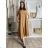 Damen-Sommerkleid mit kurzen Ärmeln (44/46/48 Einheitsgröße) ITALIAN FASHION IM424287 S / M / L grünes Khaki