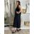 Damen-Sommerkleid mit kurzen Ärmeln (44/46/48 Einheitsgröße) ITALIAN FASHION IM424287 S / M / L grünes Khaki