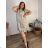 Sommerhemd Damenkleid (uni s / m) ITALIENISCH MODA IM719330 -   grünes Khaki -   44/46