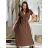 Langes Sommerkleid für Damen mit kurzen Ärmeln (S/M EINHEITSGRÖSSE) ITALIAN FASHION IM323111/DU rot
