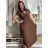 Langes Sommerkleid mit kurzen Ärmeln für Damen (Einheitsgröße S/M) ITALIAN FASHION IM323111