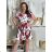 Damen 3/4 Langarm-Hemdkleid (XS/S/M Einheitsgröße) ITALIAN FASHION IMD25030 -   rot -   S / M / L