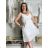 Trägerloses Sommer-Boho-Spitzenkleid für Damen (Einheitsgröße S/M) ITALIAN FASHION IMPEM231202 S / M weiß