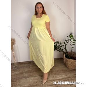 Langes lässiges Kurzarm-Damenkleid, übergroß (42/44/46 Einheitsgröße) ITALIENISCHE MODE IMD2525370