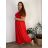 Langes lässiges Kurzarm-Damenkleid, übergroß (42/44/46 Einheitsgröße) ITALIENISCHE MODE IMD2525370