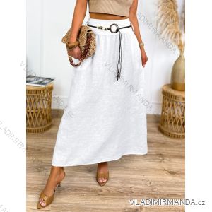 Langes Chiffon-Kurzarmkleid für Damen (S/M ONE SIZE) ITALIAN FASHION IMWGS231048