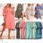 Kurzärmliges Sommer-Freizeitkleid für Damen (S/M/L EINHEITSGRÖSSE) ITALIAN FASHION IMWGB25022