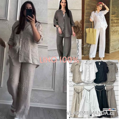 Langes Chiffon-Kurzarmkleid für Damen (S/M ONE SIZE) ITALIAN FASHION IMWGS231048
