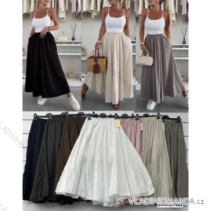 Langes Chiffon-Kurzarmkleid für Damen (S/M ONE SIZE) ITALIAN FASHION IMWGS231048