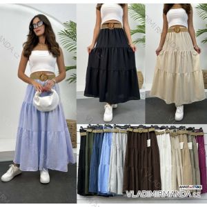 Langes Chiffon-Kurzarmkleid für Damen (S/M ONE SIZE) ITALIAN FASHION IMWGS231048