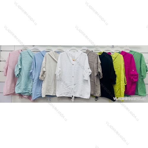 Langärmlige Tunika für Damen (S/M/L EINHEITSGRÖSSE) ITALIAN FASHION IMWCP25NEAPOL