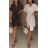 Elegantes Hemd Langarm Damen Kleid (S / M ONE SIZE) ITALIAN FASHION IMWY21734