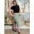 Sommer-Stretch-Shorts für Damen (S/M/L) ITALIAN FASHION IMS24006 M / L zelená khaki