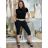 Sommer-Stretch-Shorts für Damen (S/M/L) ITALIAN FASHION IMS24006 M / L schwarz