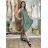 Langes ärmelloses Sommerkleid für Damen (S / M / L ONE SIZE) ITALIAN FASHION IMC22418 S / M / L beige