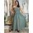 Elegante Damenhose (S/M/L Einheitsgröße) ITALIAN FASHION IMWGS25007 -   grünes Khaki -   S / M / L