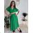 Shirt verlängert 3/4 Langarm Damen (L/XL/2XL ONE SIZE) ITALIAN FASHION IM423025 modrá mintova M / L
