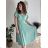 Kurzärmliges Sommerkleid für Damen (Einheitsgröße S/M) ITALIAN FASHION IMM23M20814 S/M hellblau