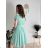 Kurzärmliges Sommerkleid für Damen (Einheitsgröße S/M) ITALIAN FASHION IMM23M20814 S/M hellblau