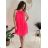 Sommerkleid Damen (uni sl) MODA ITALY IMD20299 grünes Khaki S / M / L