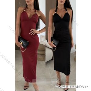 Damen Langarm Hoodie Kleid (S / M ONE SIZE) ITALIAN FASHION IMWA216095