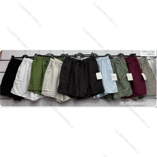 Shorts Shorts Kunstleder Frauen (uni s-l) ITALIAN FASHION IM920107