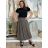 Elegante Hose mit Gürtel für Damen (S/M/L ONE SIZE) ITALIAN FASHION IM425057 M/L/XL grünes Khaki