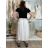 Elegante Hose mit Gürtel für Damen (S/M/L ONE SIZE) ITALIAN FASHION IM425057 M/L/XL grünes Khaki