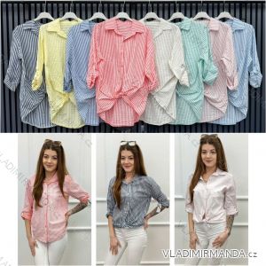 Langärmliger Pelzpullover für Damen (S/M/L ONE SIZE) ITALIAN FASHION IMWCH25116
