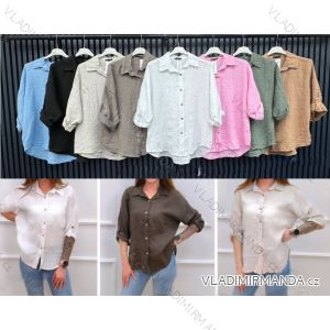 Langärmliger Pelzpullover für Damen (S/M/L ONE SIZE) ITALIAN FASHION IMWCH25116