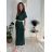 Damen 3/4 Langarm-Hemdkleid (XS/S/M Einheitsgröße) ITALIAN FASHION IMD25030 -   dunkelrosa -