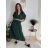 Damen 3/4 Langarm-Hemdkleid (XS/S/M Einheitsgröße) ITALIAN FASHION IMD25030 -   dunkelrosa -