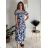 Kurzärmliges Sommer-Freizeitkleid für Damen (S/M/L EINHEITSGRÖSSE) ITALIAN FASHION IMWGB25022