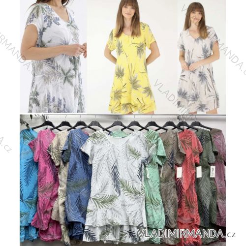 Kleid mit 3/4 Ärmeltasche für Damen (uni sl) ITALIAN Fashion IM3181746