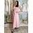 Kurzärmliges Sommer-Freizeitkleid für Damen (S/M/L EINHEITSGRÖSSE) ITALIAN FASHION IMWGB25022 S / M / L hellblau