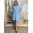Kurzärmliges Sommer-Freizeitkleid für Damen (S/M/L EINHEITSGRÖSSE) ITALIAN FASHION IMWGB25022