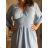 Kurzärmliges Sommer-Freizeitkleid für Damen (S/M/L EINHEITSGRÖSSE) ITALIAN FASHION IMWGB25022